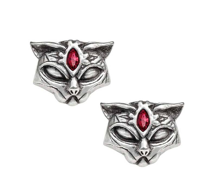 Cat With ruby stud