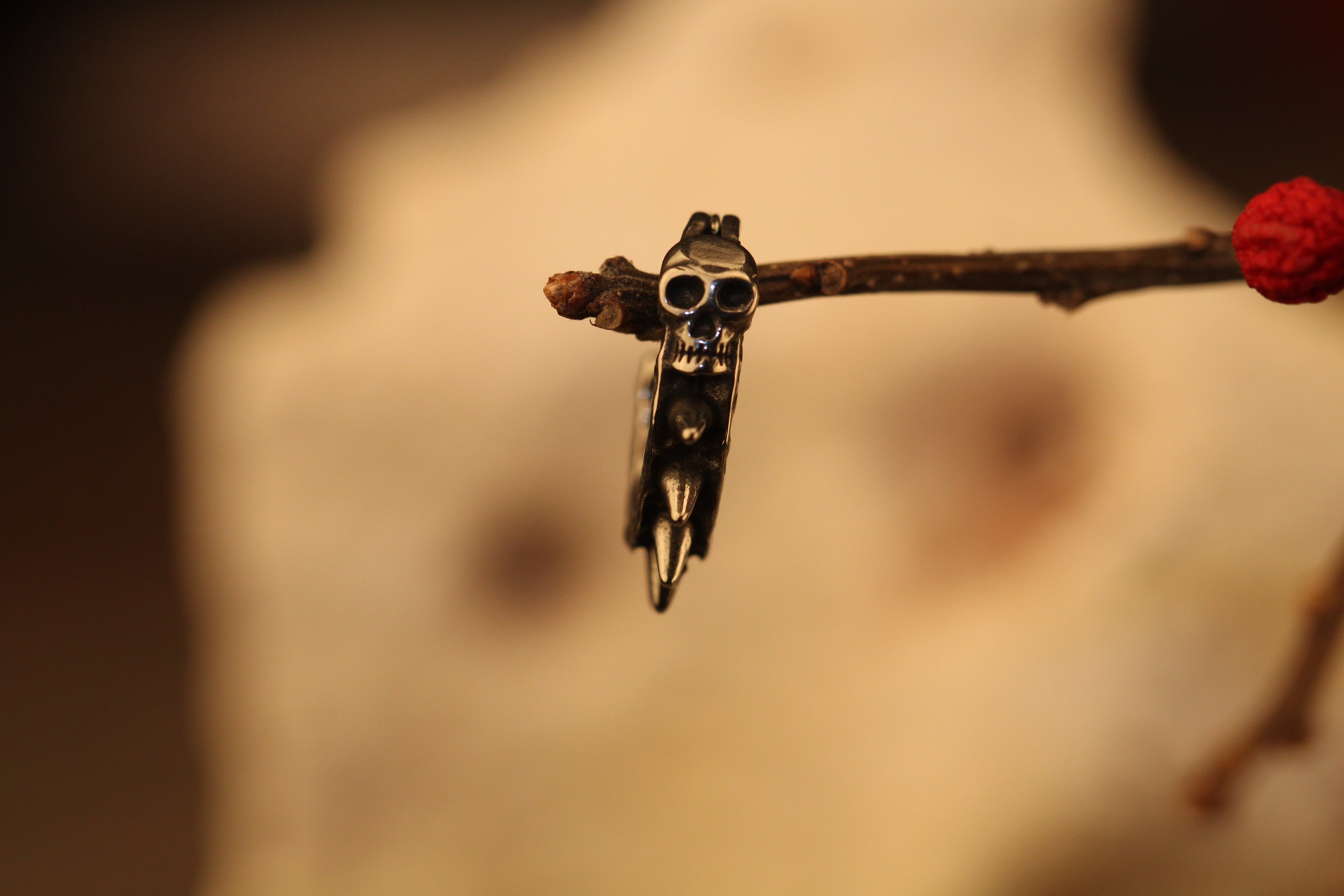 Skull on a Spiky Circle