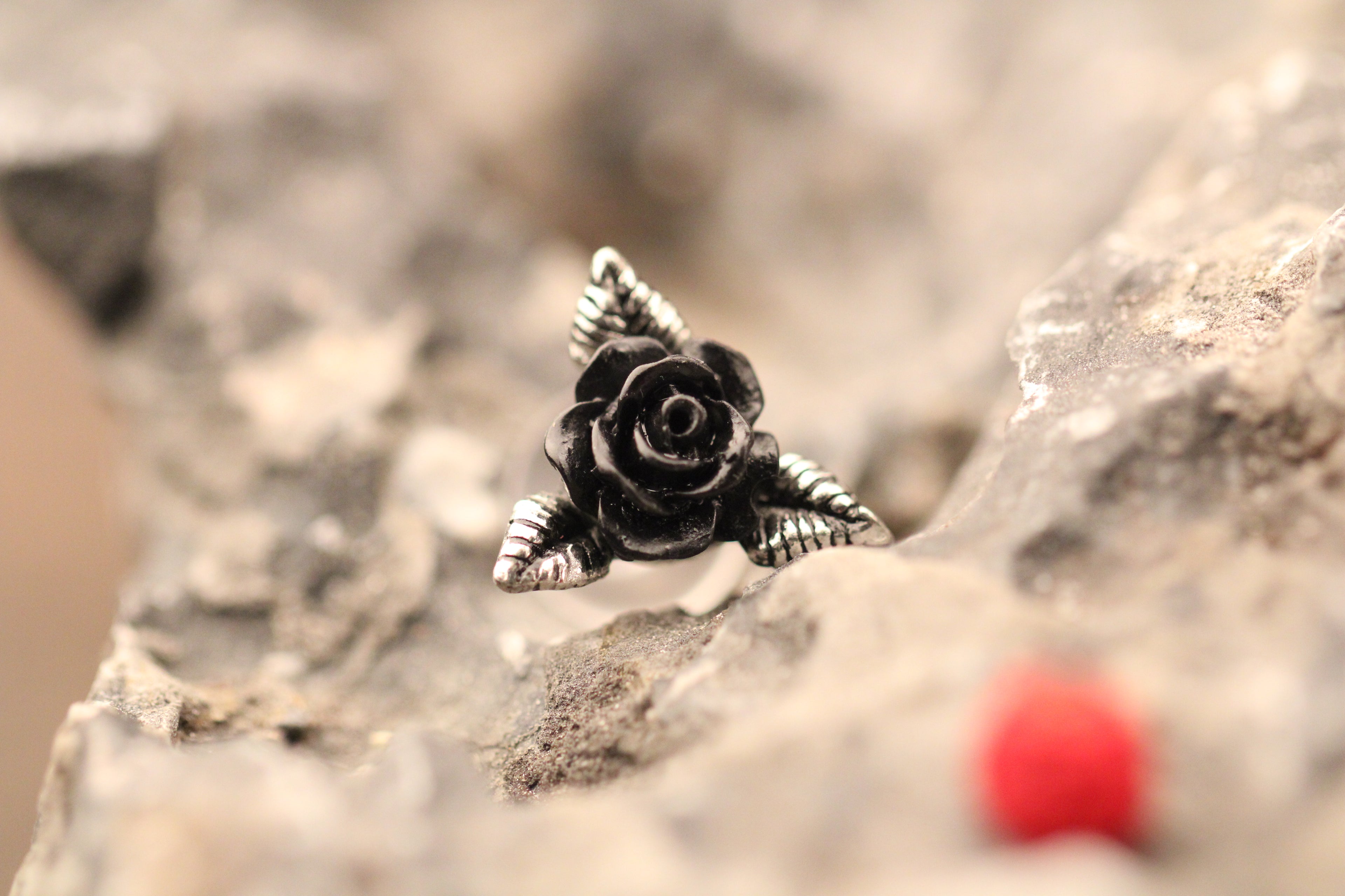 Silver Rose Stud