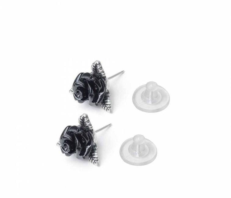 Silver Rose studs