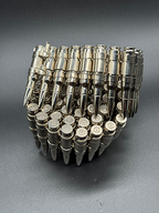 Bullet Belt FULL silver on silver