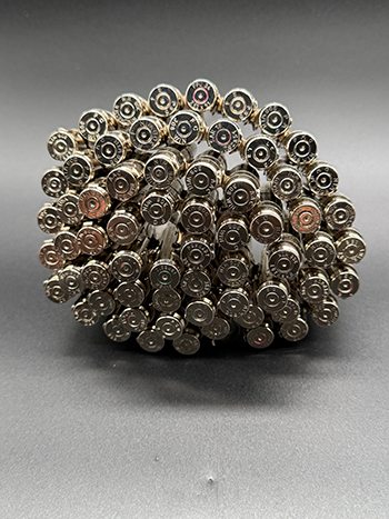 Bullet Belt FULL silver on silver